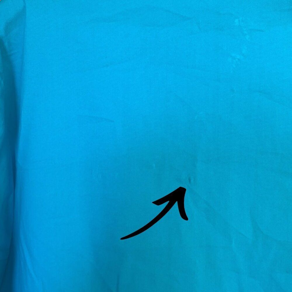 Worthington Blue Collared Spandex Stretch Button Down Shirt 3/4 Sleeve Sz 3X - Picture 13 of 13